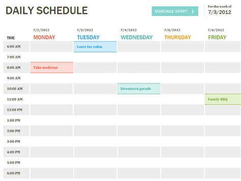 6 Weekly Planner Template Excel Sample Excel Templates