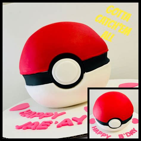 Pokémon Ball Cake Poke Ball Pokémon Cake Poké Ball Cake Pokemon Cake