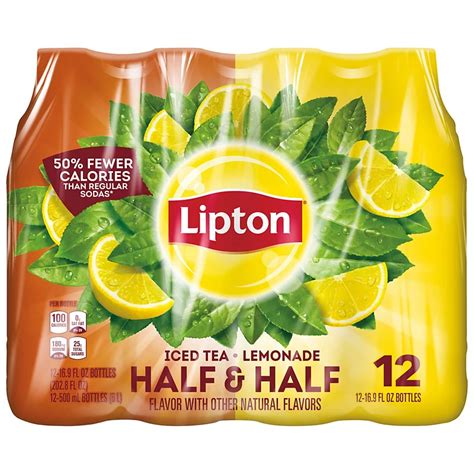 Lipton Half And Half Iced Tea With Lemonade 169 Oz Bottles Shop Tea At