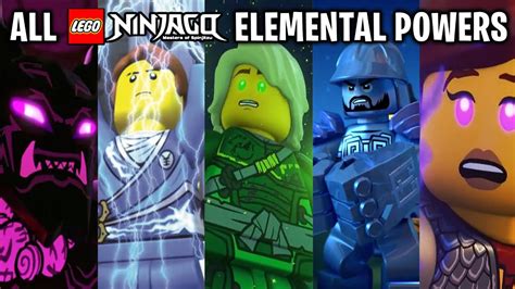 All 25 Lego Ninjago Elemental Powers Youtube