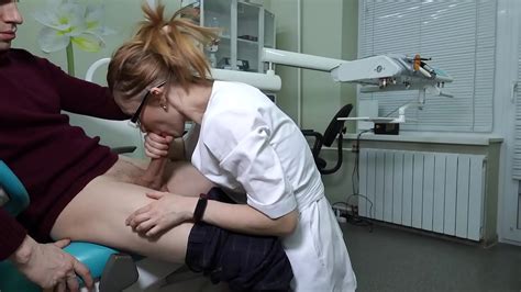 A Female Ukrainian Doctor With Glasses Grabbed The Patient S Cock And Began To Greedily Give Him