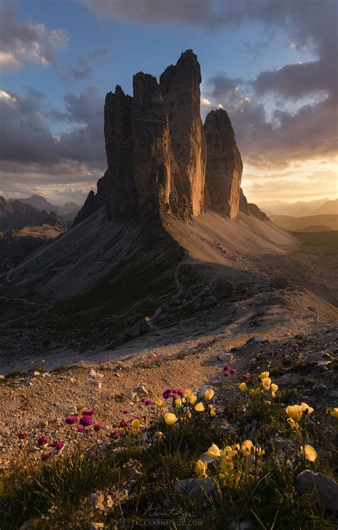 Sometimes You Get Really Lucky With Sunset Light Tre Cime Di Lavaredo