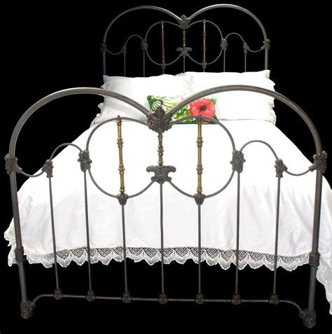 Full Antique Cast Iron And Brass Bed Antique Iron Bed Wrought Iron
