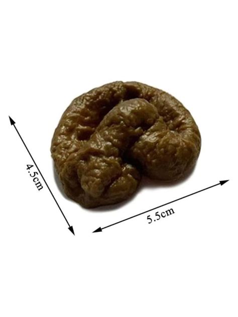 Htppzjr Fake Poopy Toy Spoof Brown Realistic Fake Poop Novelty
