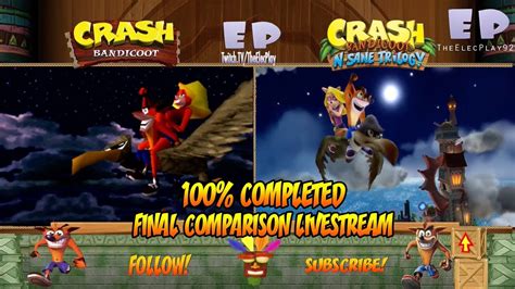 Crashbandicoot N Sane Trilogy And Crash Bandicoot 1996 Comparison