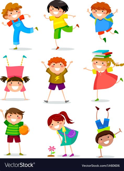 Kids Collection Royalty Free Vector Image Vectorstock