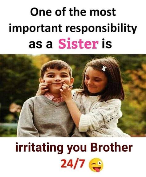 Tag Mention Share With Your Brother And Sister 💙💚💛👍 Sister Quotes Funny Brother N Sister