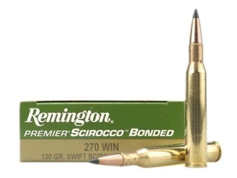 Remington Premier Ammo 270 Winchester 130 Grain Swift Scirocco Polymer