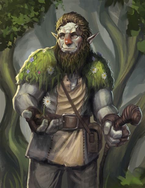 Art Thicket The Firbolg Druid By Rboldador My First Character Death