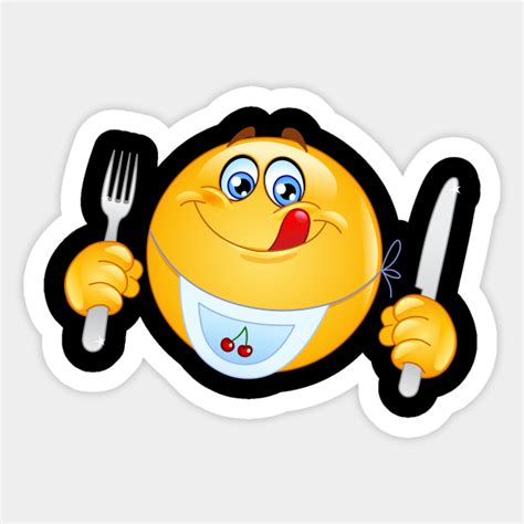 Hungry Emoji Emoji Sticker Teepublic