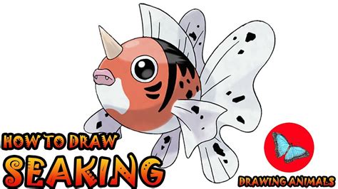 How To Draw Seaking Pokemon Drawing Animals Youtube