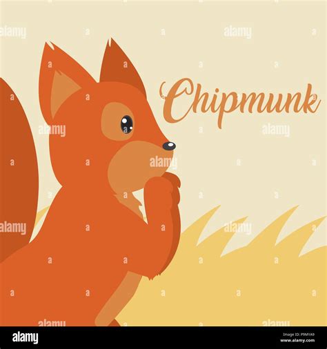 Chipmunk Cute Animal Cartoon Stock Vector Image And Art Alamy