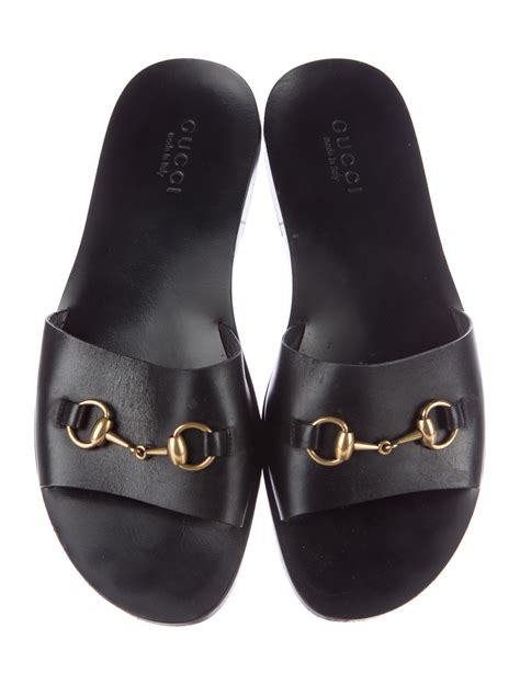 Gucci Horsebit Slide Sandals Shoes Guc142983 The Realreal