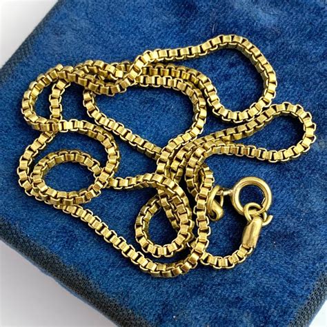 box chain necklace vintage chain necklace vintage necklace chain vintage chain brass