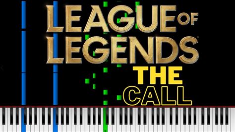 The Call League Of Legends Season 2022 Piano Version Acordes