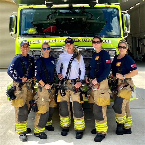 Palm Beach Gardens Fire Rescues All Female Firefighter Crew Makes History