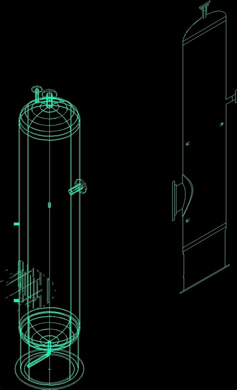 Vertical Gas Separator Dwg Block For Autocad Designs Cad