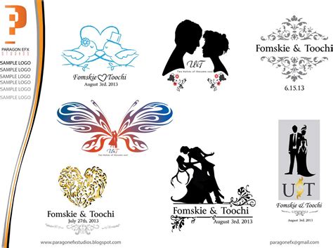 Paragon Efx Studios Wedding Logos