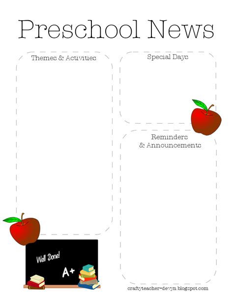 Free Printable Preschool Newsletter Templates Free Printable Vrogue