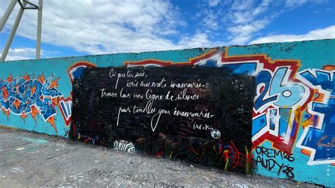 Street Art Poétique sur le Mur de Berlin Mel et Kio