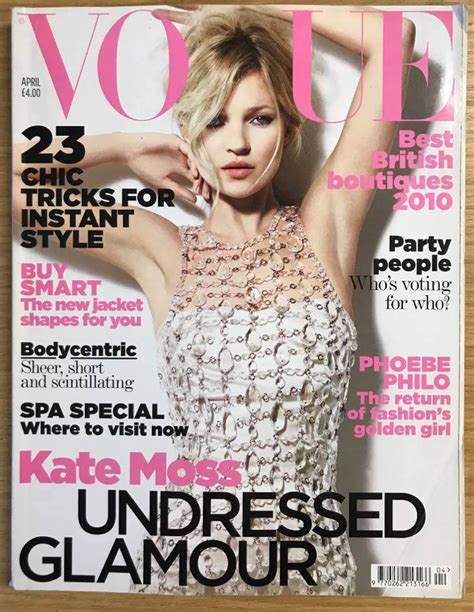 Vogue Uk April 2010 British Original Fashion Magazine T Etsy