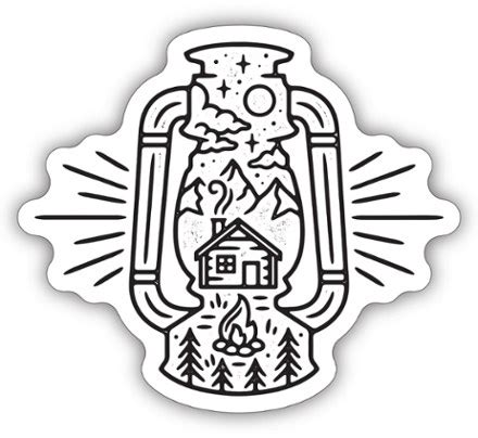 It is a favorite in minimalistic kitchens, the features of which can be traced in all interiors of the. Stickers Northwest Lantern Scene Sticker | REI Co-op
