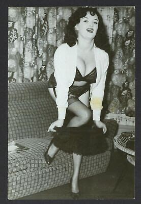 Smiling Woman Undressing 1950 Vintage Photo Lingerie Stockings Legs