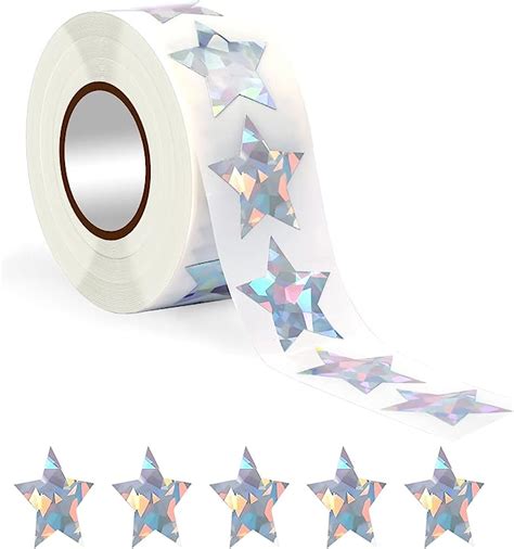 Toymis 500pcs Small Star Stickers 15inch Self Adhesive Star Stickers