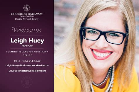 Berkshire Hathaway Homeservices Florida Network Realty Welcomes Leigh Huey Real Estate