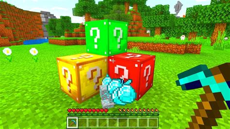 Minecraft Pe Lucky Block Mod In Minecraft Pocket Edition Youtube