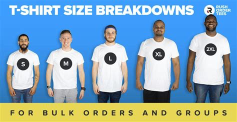 T Shirt Size Breakdown For Group Orders How To Order The Right Quantity