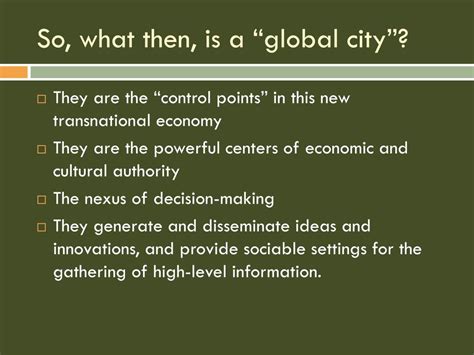 Ppt Global Cities An Introduction Powerpoint Presentation Id