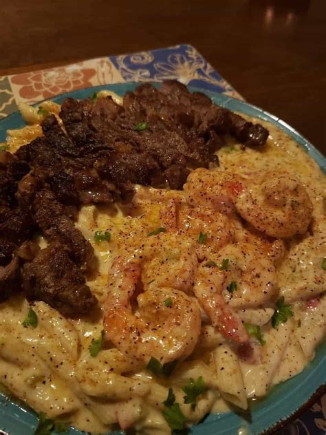 Cajun Shrimp And Steak Alfredo Pasta Recipes Ideas