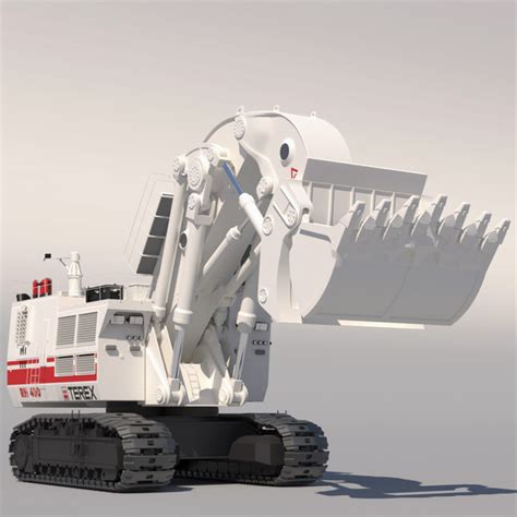 Hydraulic Mining Excavator Terex O 3d Model