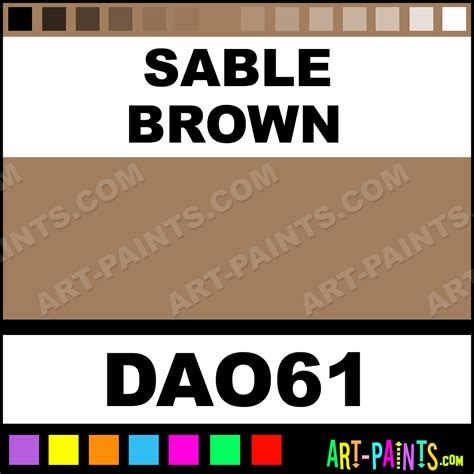 Sable Brown Americana Acrylic Paints Dao61 Sable Brown Paint Sable