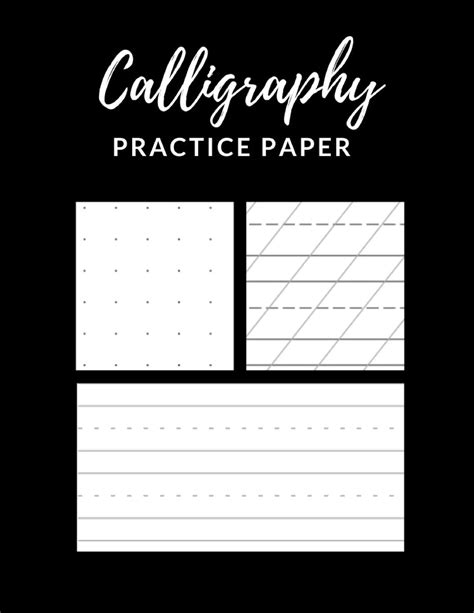 Calligraphy Practice Paper Nifty Calligraphy Slant Angle Lined Guide 3A7