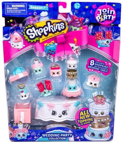 Shopkins Season 7 Join The Party Wedding Party Mini Figure 9 Pack Moose