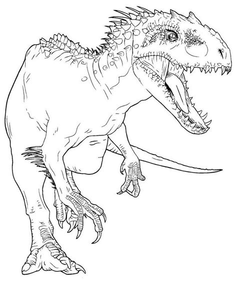 Desenhos Do Indominus Rex Para Imprimir E Colorir Pintar