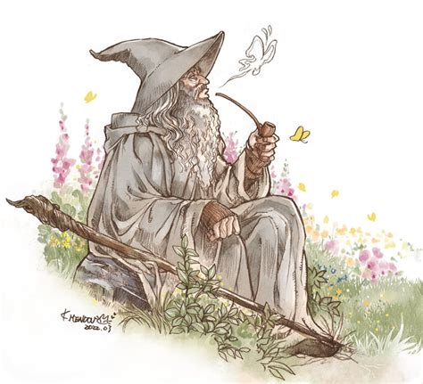 Gandalf Tolkien S Legendarium And More Drawn By Kazuki Mendou Danbooru