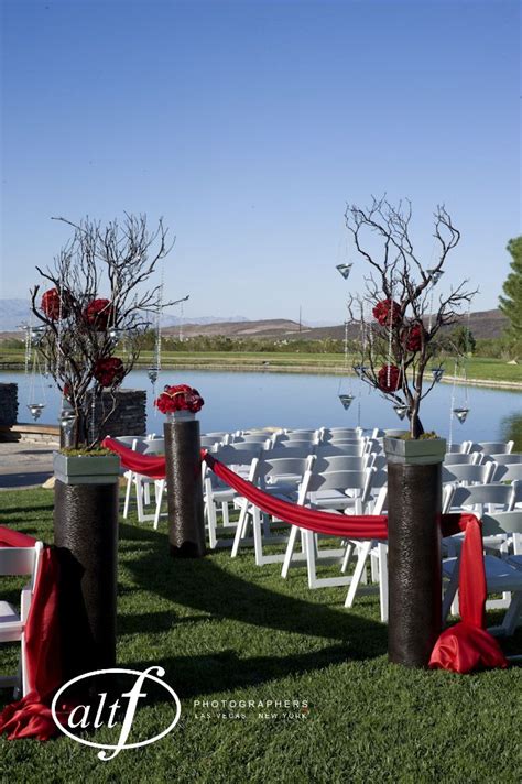dramatic ceremony decor wedding red love outside weddings! | Sugar