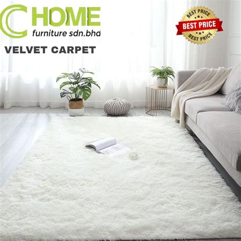 Silvergrey karpet bulu karpet lantai tikar bulu lembut lembut. CHOME-READY STOCK Karpet Bulu Lembut shaggy-carpet Ruffle ...