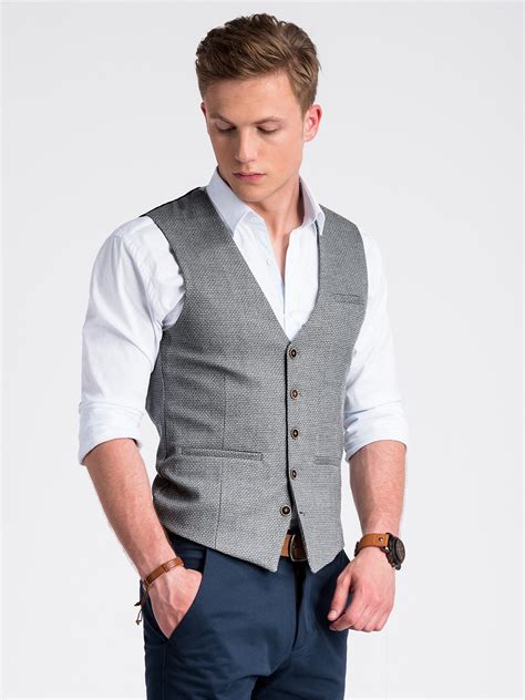 Mens Vest V52 Grey Modone Wholesale Clothing For Men