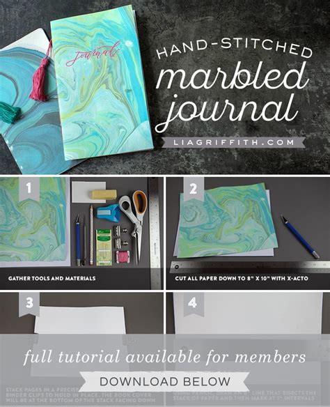 Diy Marble Journal Tutorial