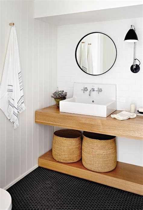 Fotos de muebles de baño. Muebles de baño de madera. Muebles de madera para baños.