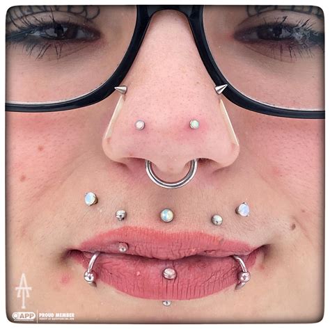 Nostril Tip Piercings I Did With My Buddy Jay At Alchemist Tattoo In