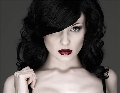 Raven Haired Beauty Make Up And Nails Pinterest Black Hair