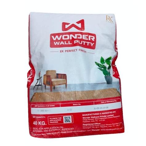 40 Kg Wonder Wall Putty At Rs 720bag In Bhopal Id 2851907233033