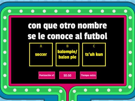 Cuanto Sabes De Futbol Gameshow Quiz