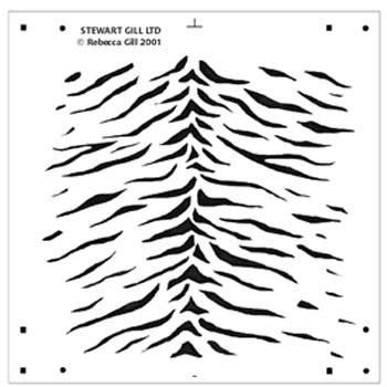 Tiger Stripe Stencil Printable Simple Template Design