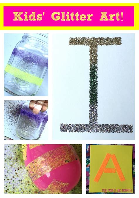 Mini Monets And Mommies Double Sided Tape And Glitter Art Activities